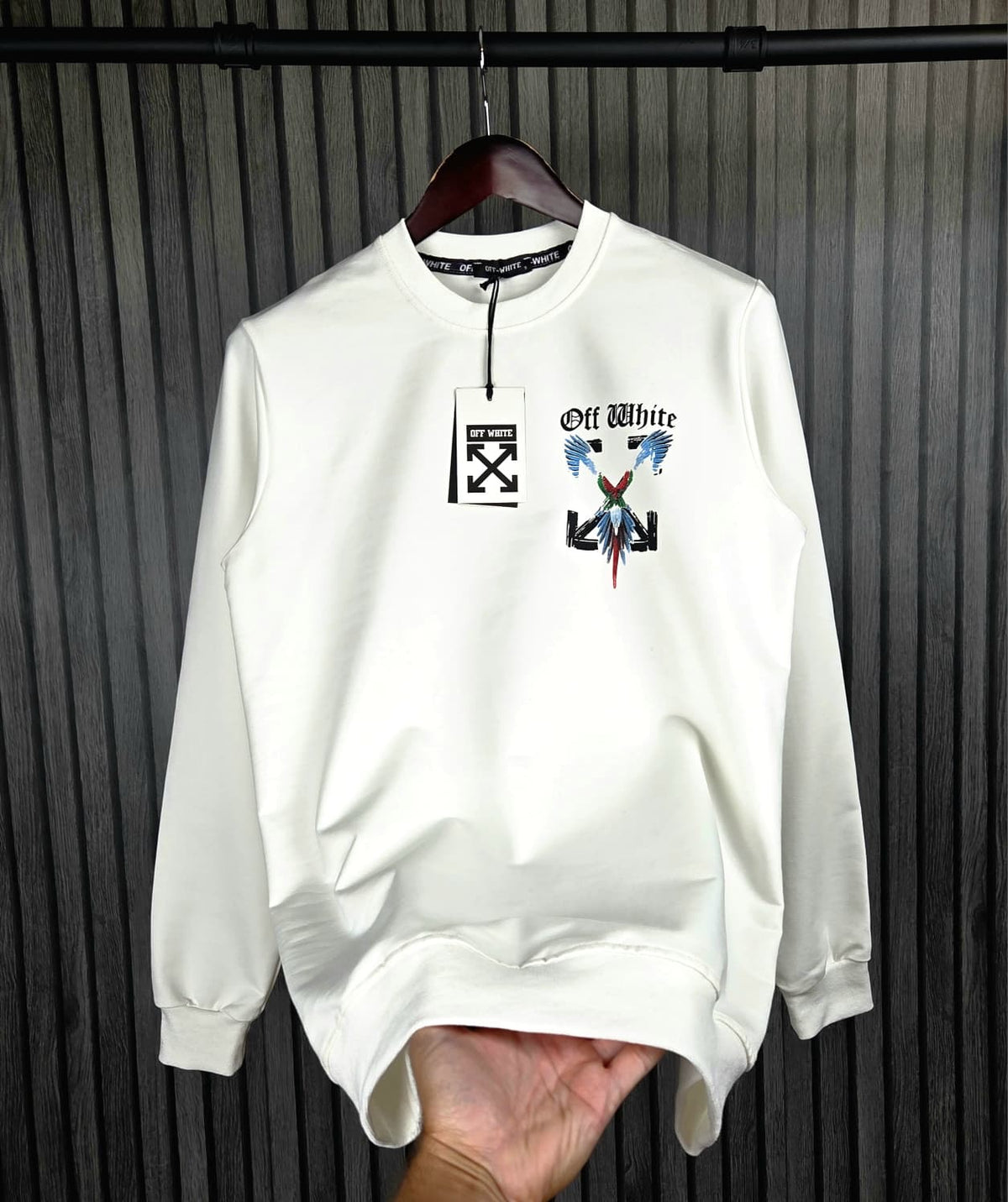 SUDADERA OFF WHIT€