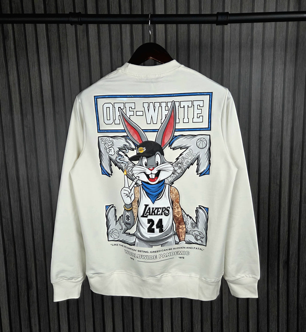 SUDADERA OFF - WHIT€ (Blanca)