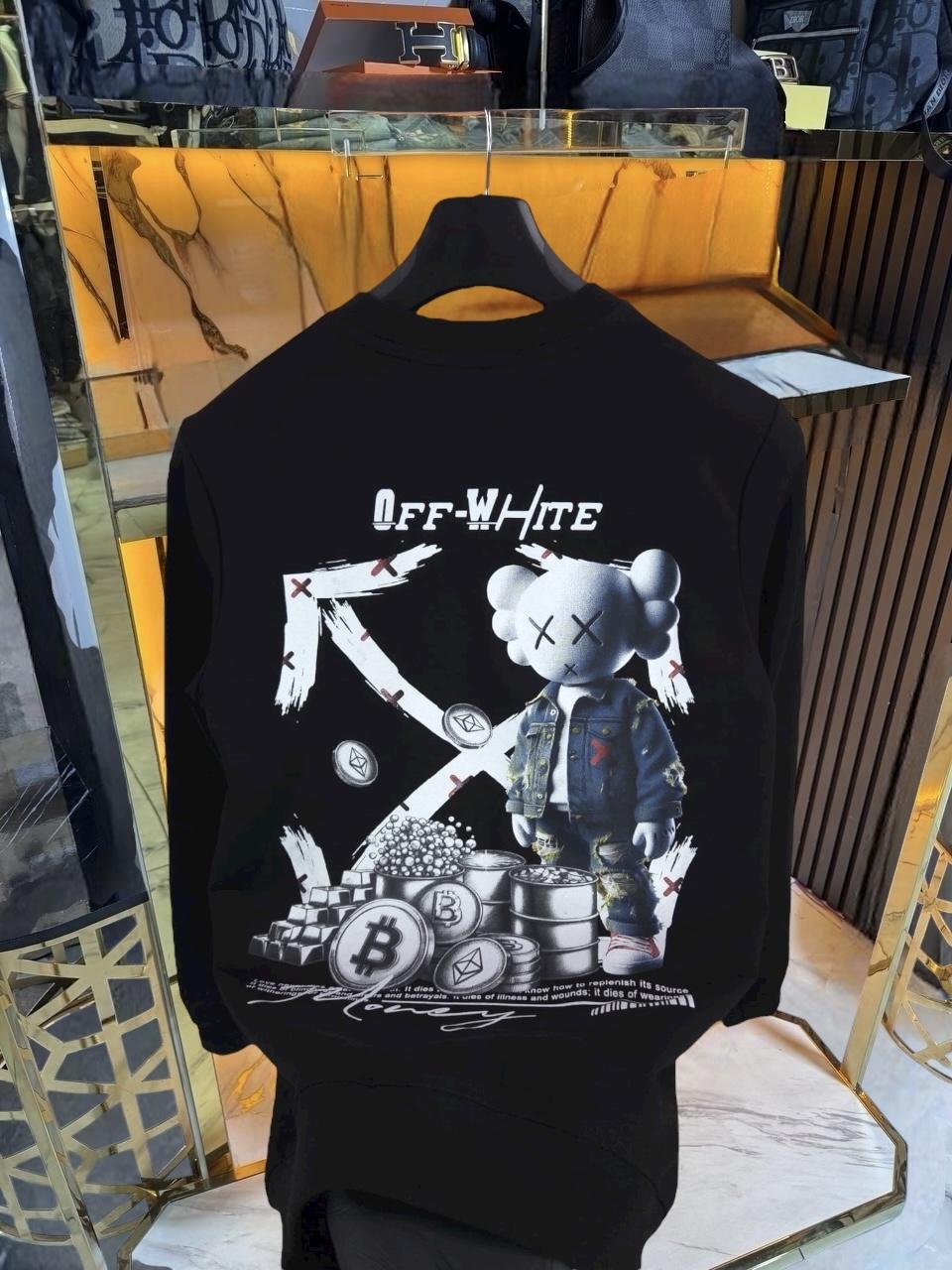 SUDADERA OFF WHITE (BITCOIN)